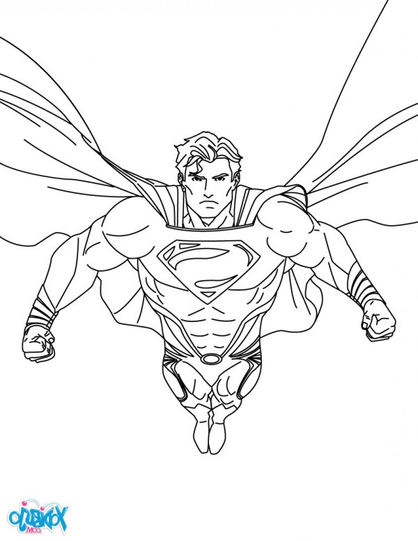 imagenes animadas de superman para pintar