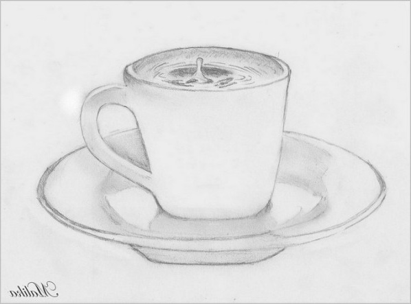 dessin tasse a cafe