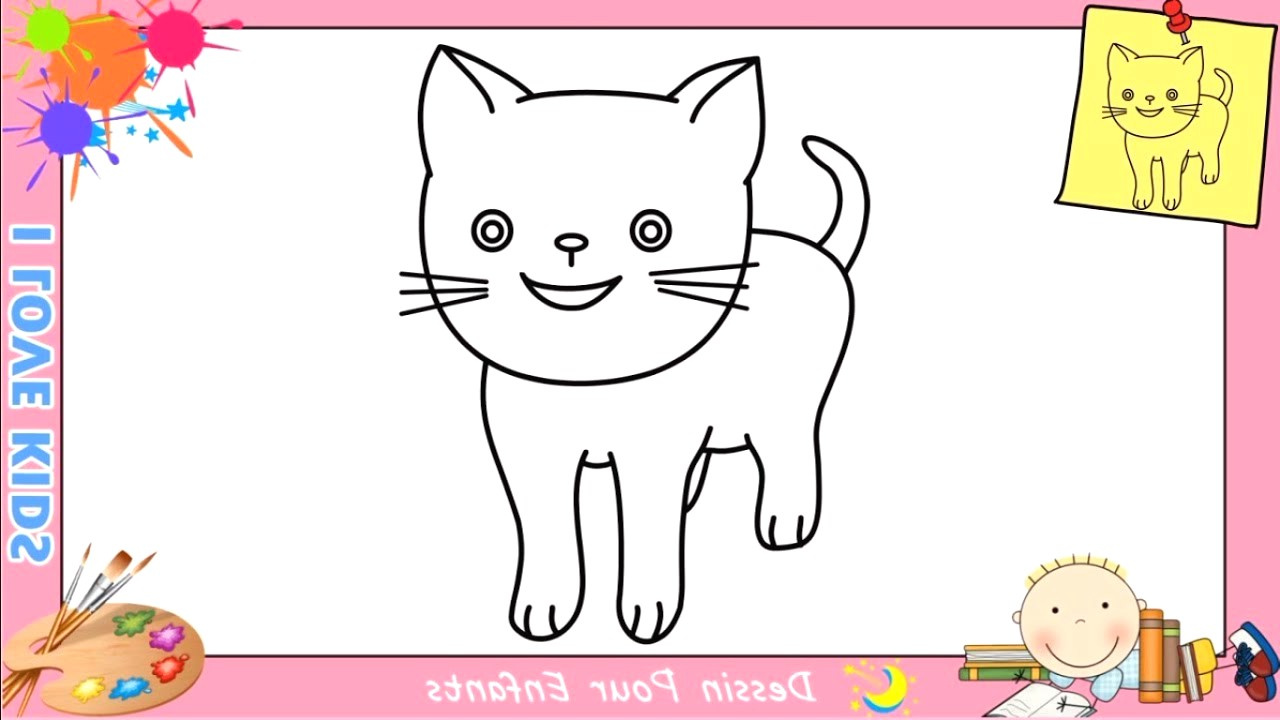 photo de chat a dessiner facile gallery avec et dessin de chat facile 12 coloriage chats09