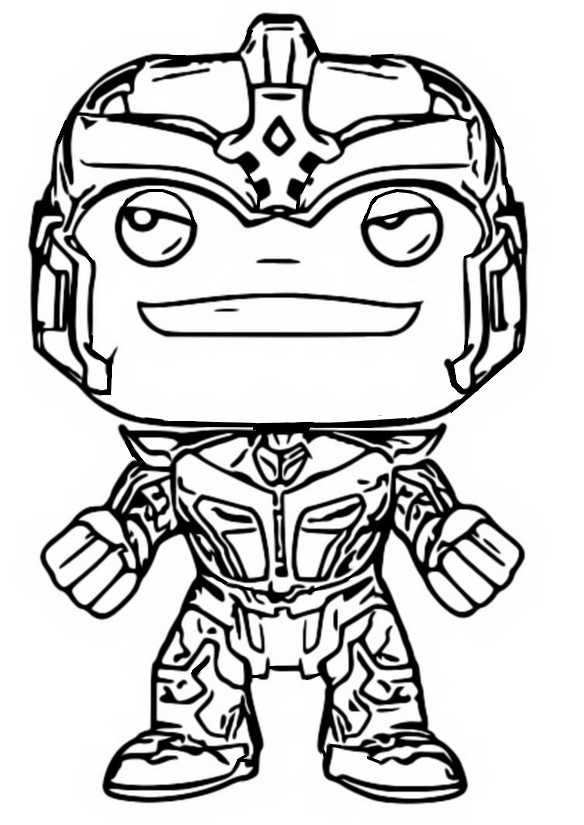 coloring pages id 7003 funko pop marvel guardian of the galaxy thanos