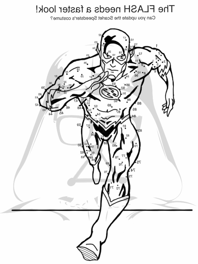dc ics flash coloring pages