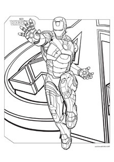 coloriages avengers iron man captain america hulk spiderman thor