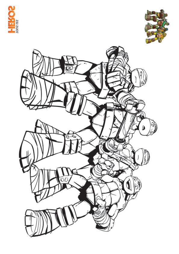 coloriages tortues ninja
