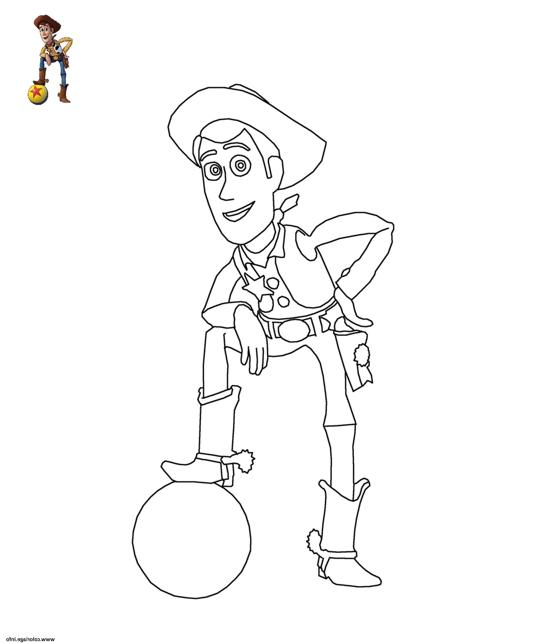 sherif woody toy story disney coloriage
