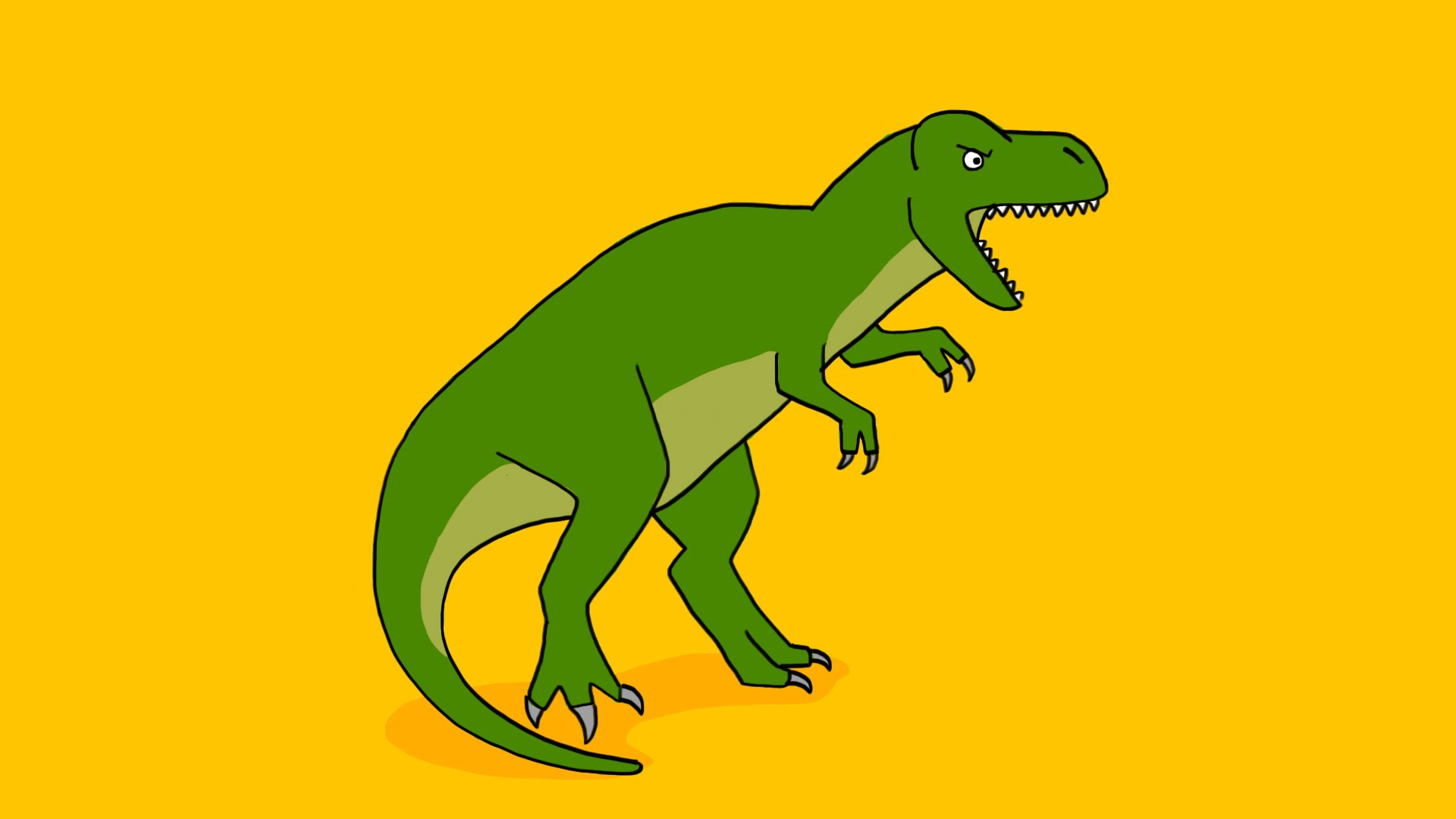 dessin tyrannosaure facile