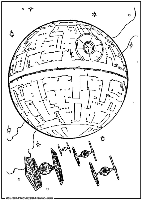 dessin a colorier lego star wars vaisseau