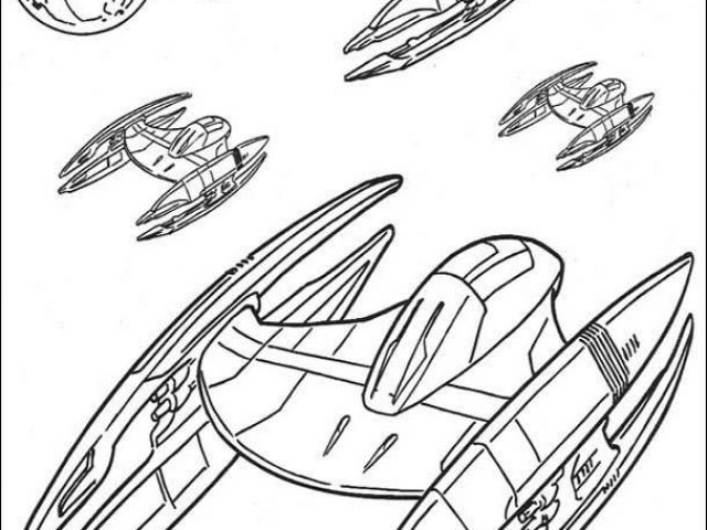 coloriage vaisseau star wars unique coloriage de star wars avec des vaisseaux spatiaux et des droides de