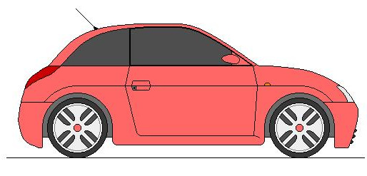 dessin de voiture de profil