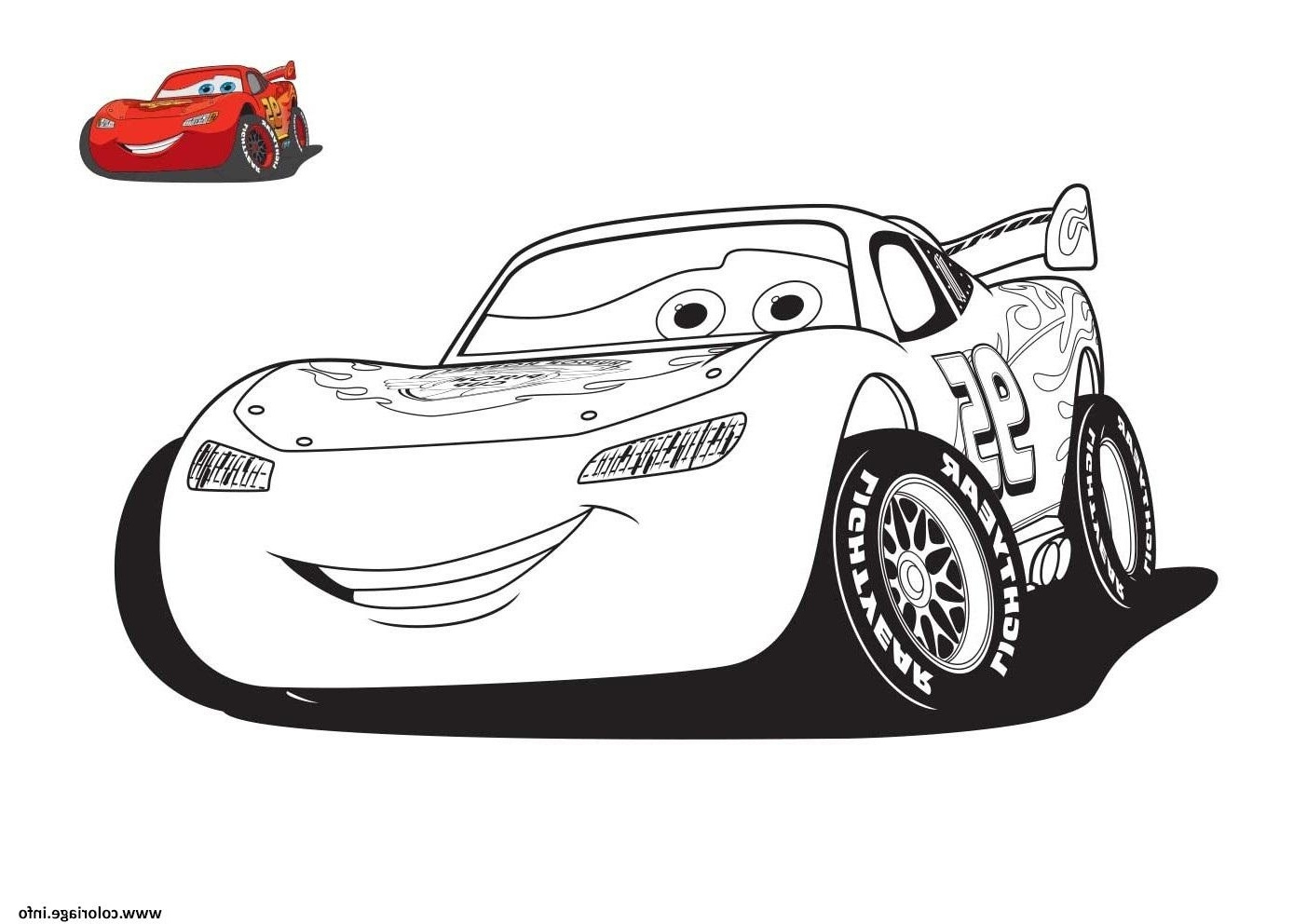 coloriage lightning mcqueen from cars 3 2 disney dessin cars disney dedans flash mcqueen dessin