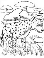 dessin a colorier de animaux de la savane