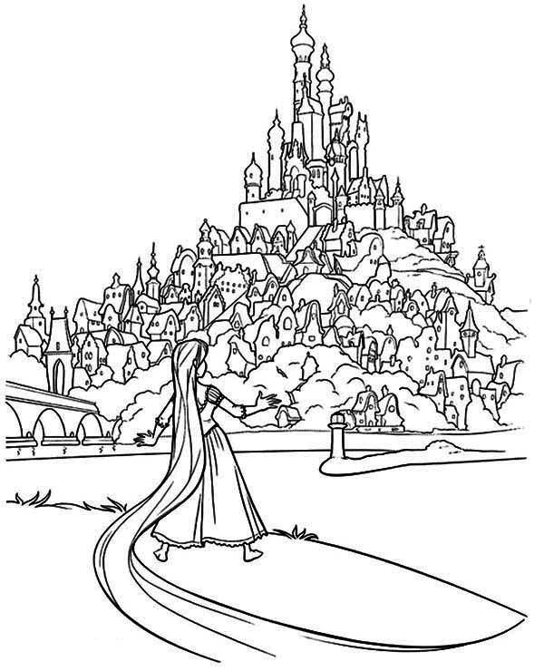 Coloriage De Chateau Nouveau Collection Coloriage Chateau Raiponce