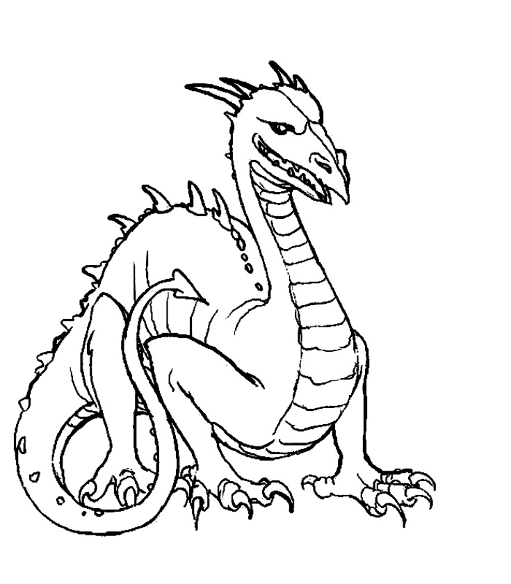 coloriage de dragon 2
