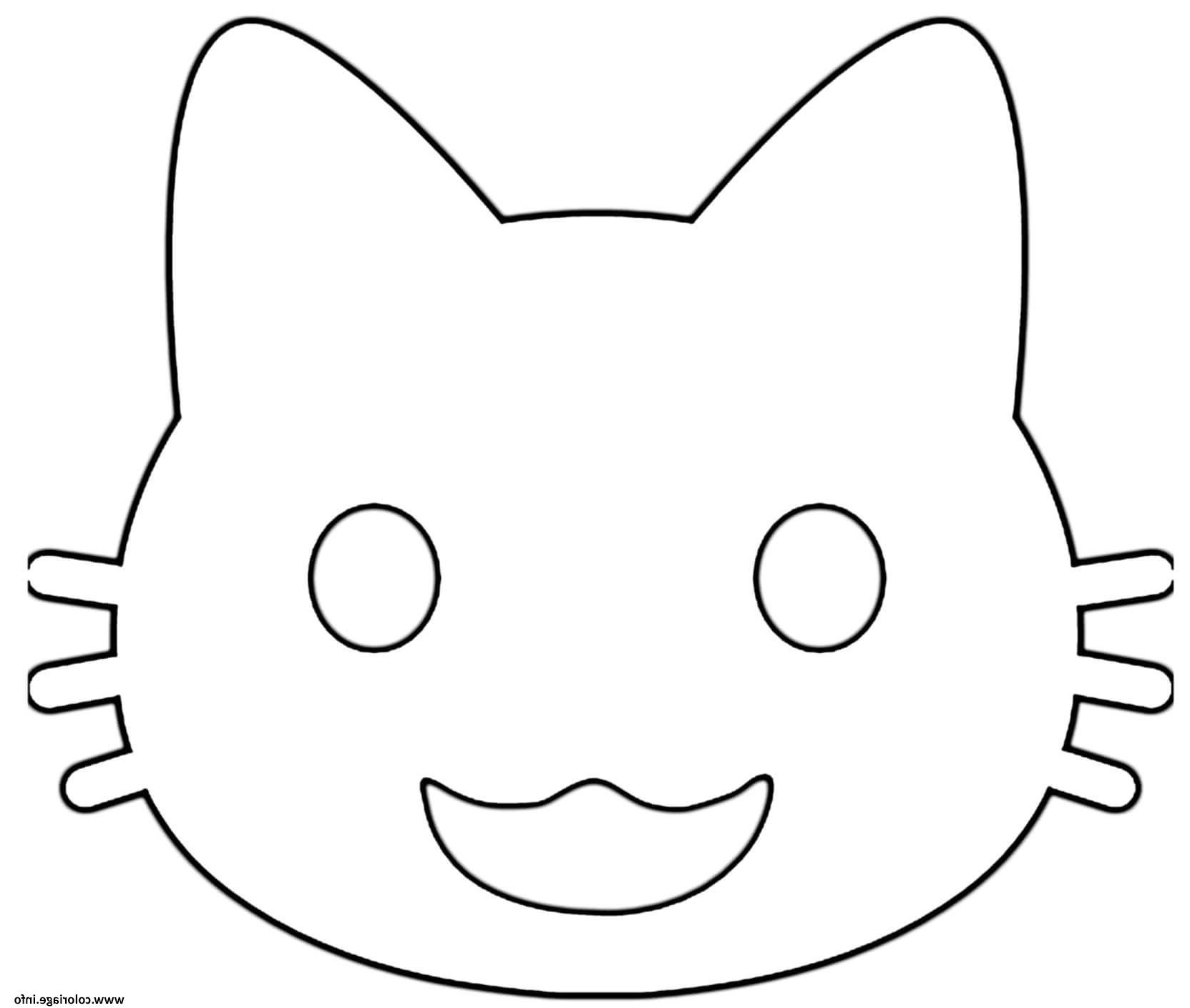 google emoji smiling cat coloriage dessin