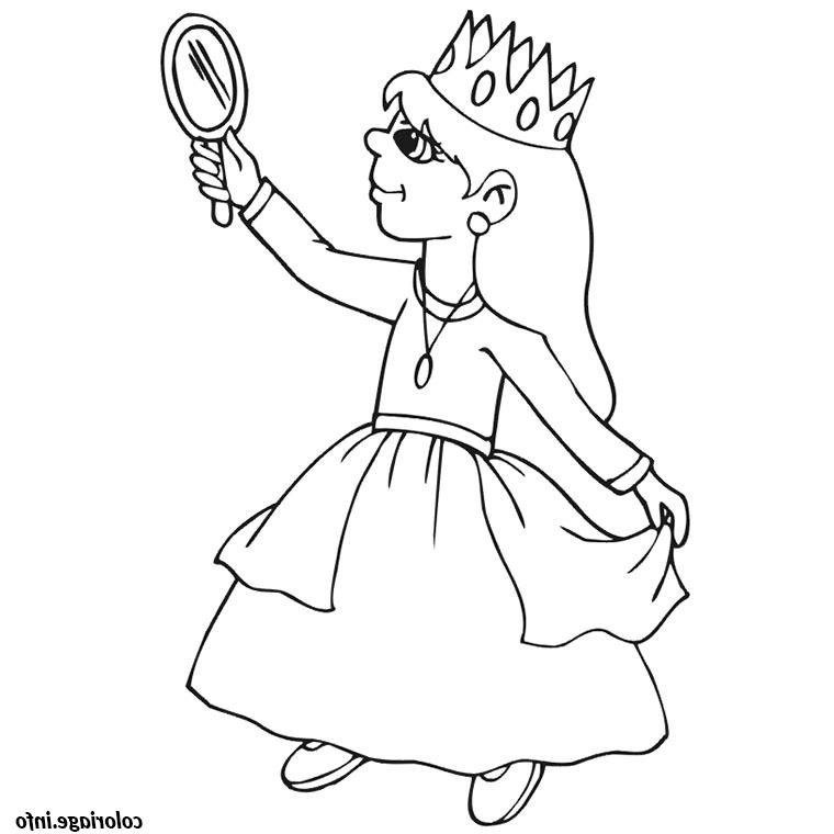petite fille princesse coloriage 2299