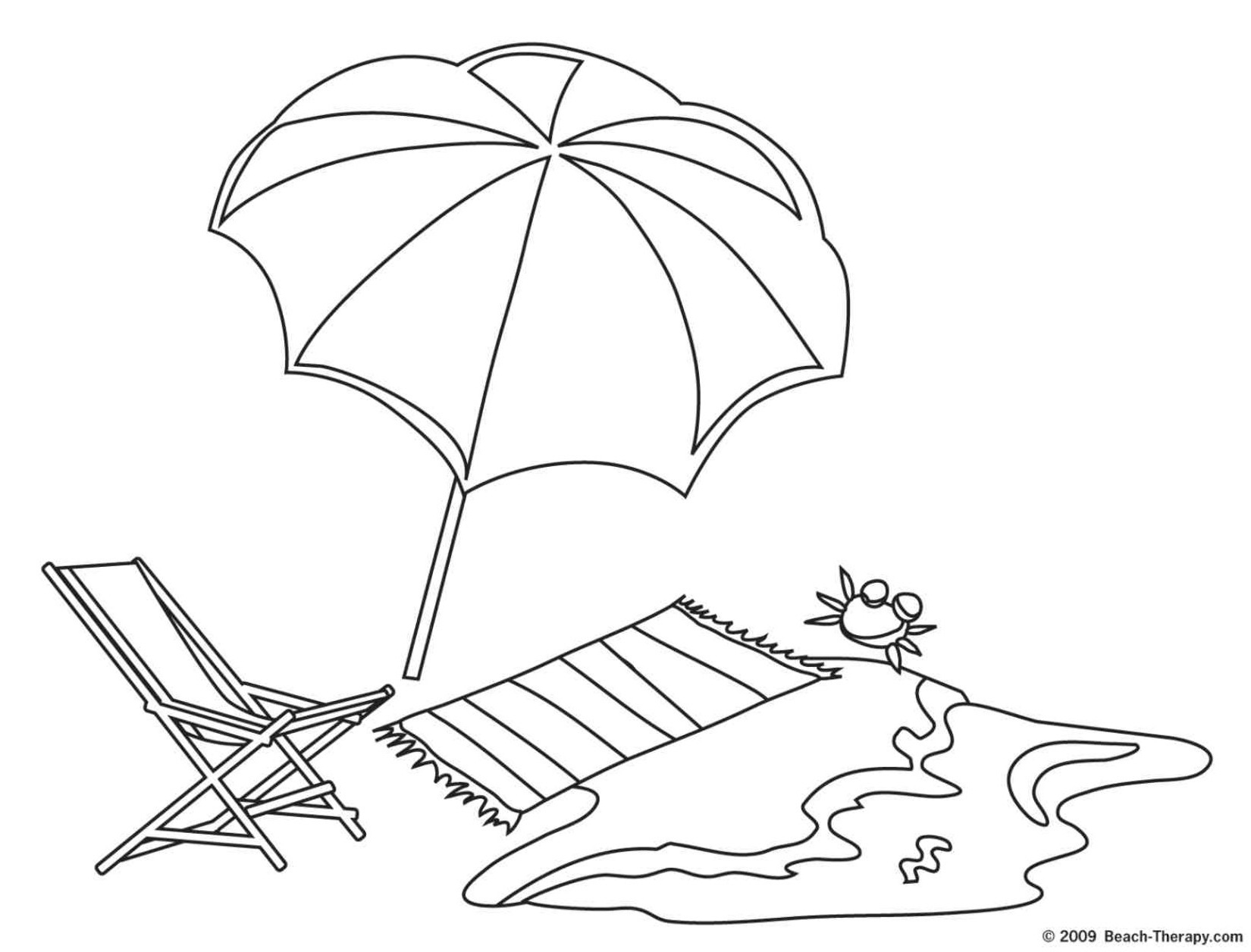beach umbrella drawing