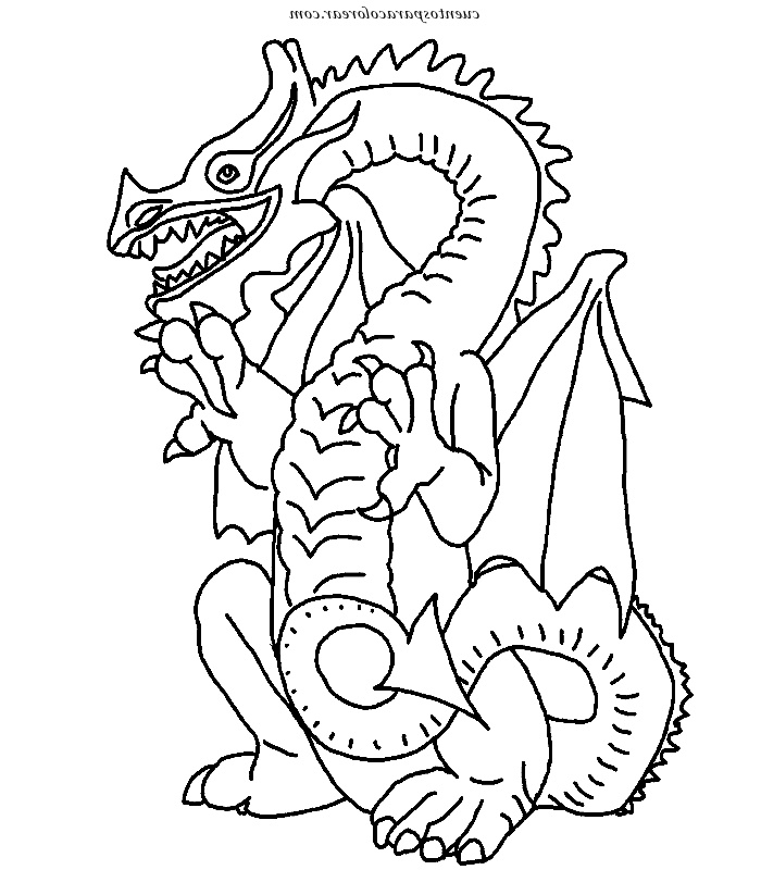 dibujos para colorear fantasia dragones