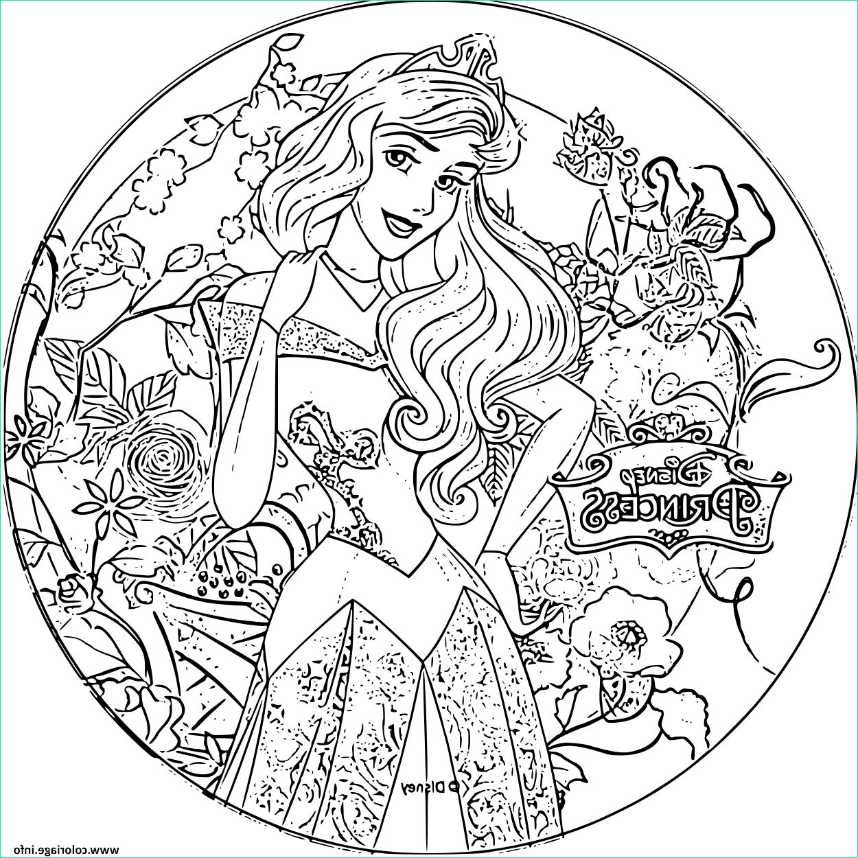 disney princesse aurore coloriage dessin