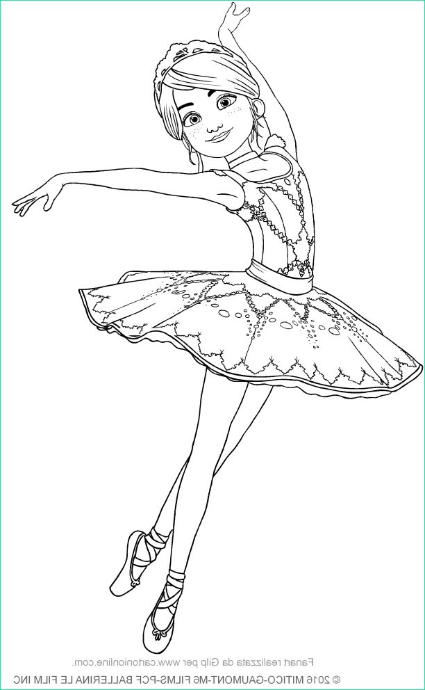 coloriage ballerina
