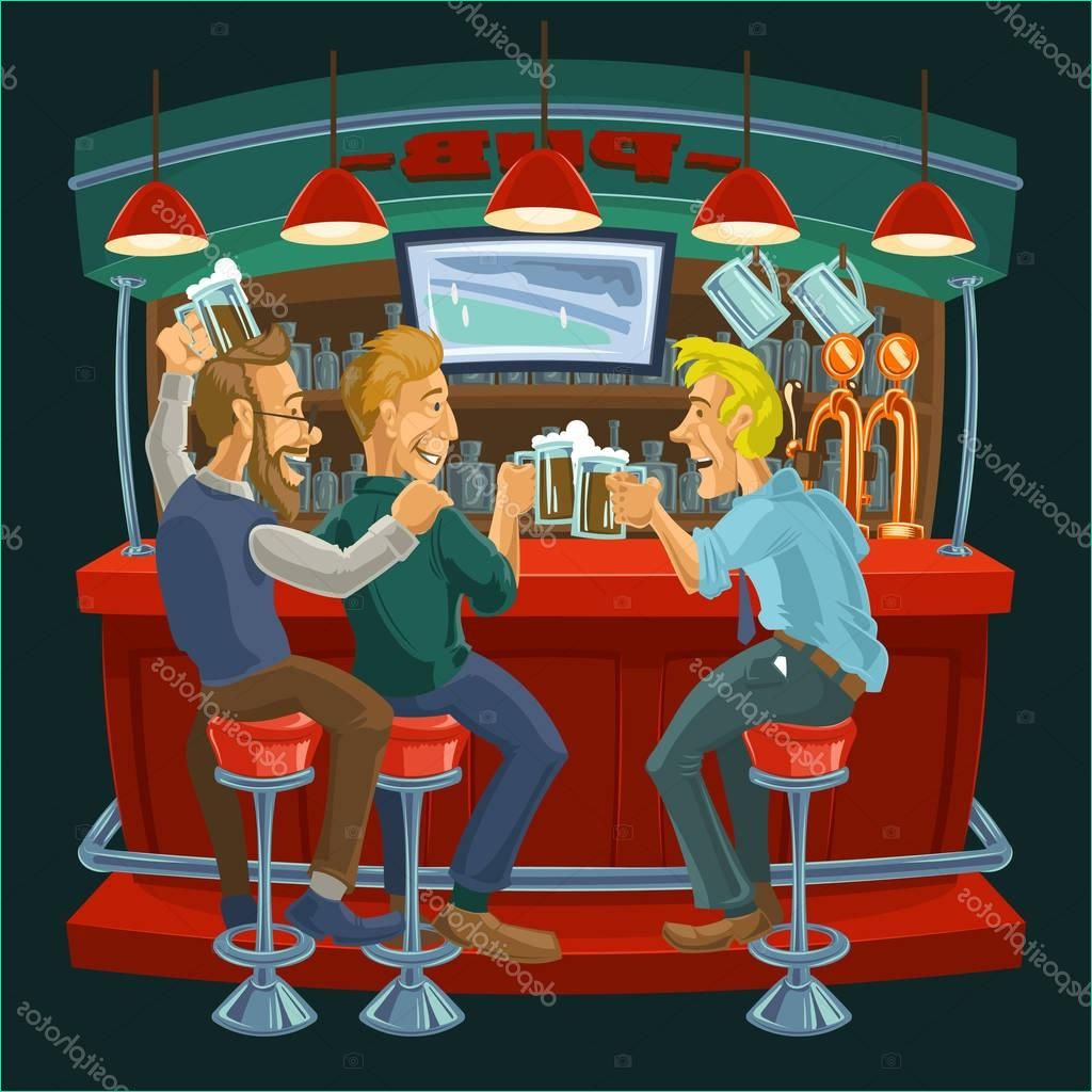 stock illustration cartoon illustration of friends drinking