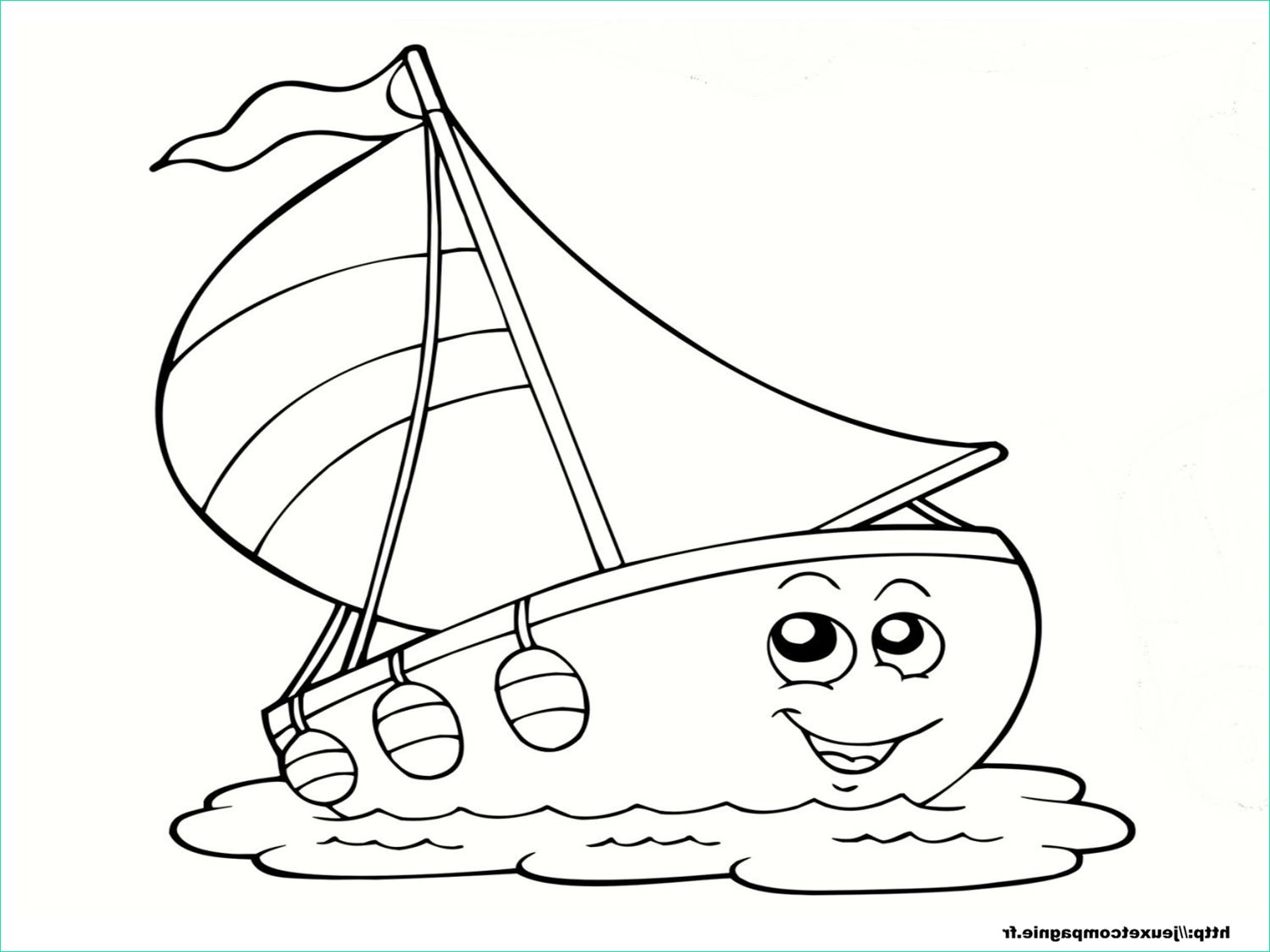 dessin bateau facile