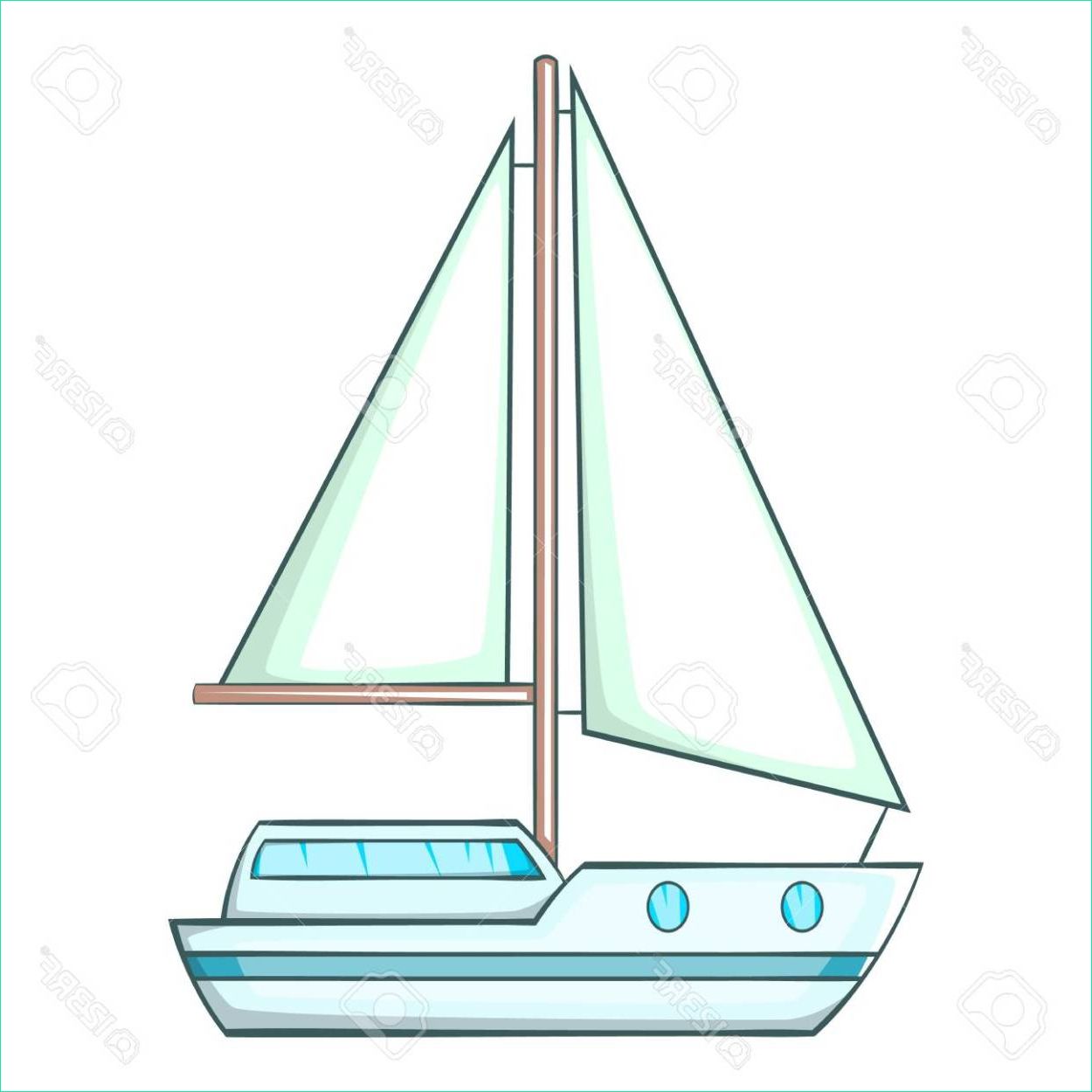 bateau a voile dessin facile