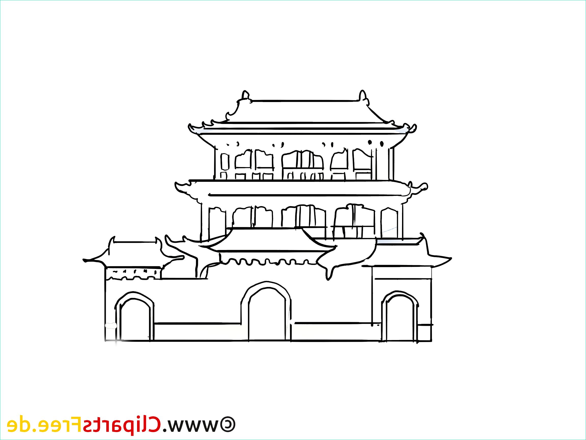 palais en Chine photo, dessin, clip art gratuit 8223