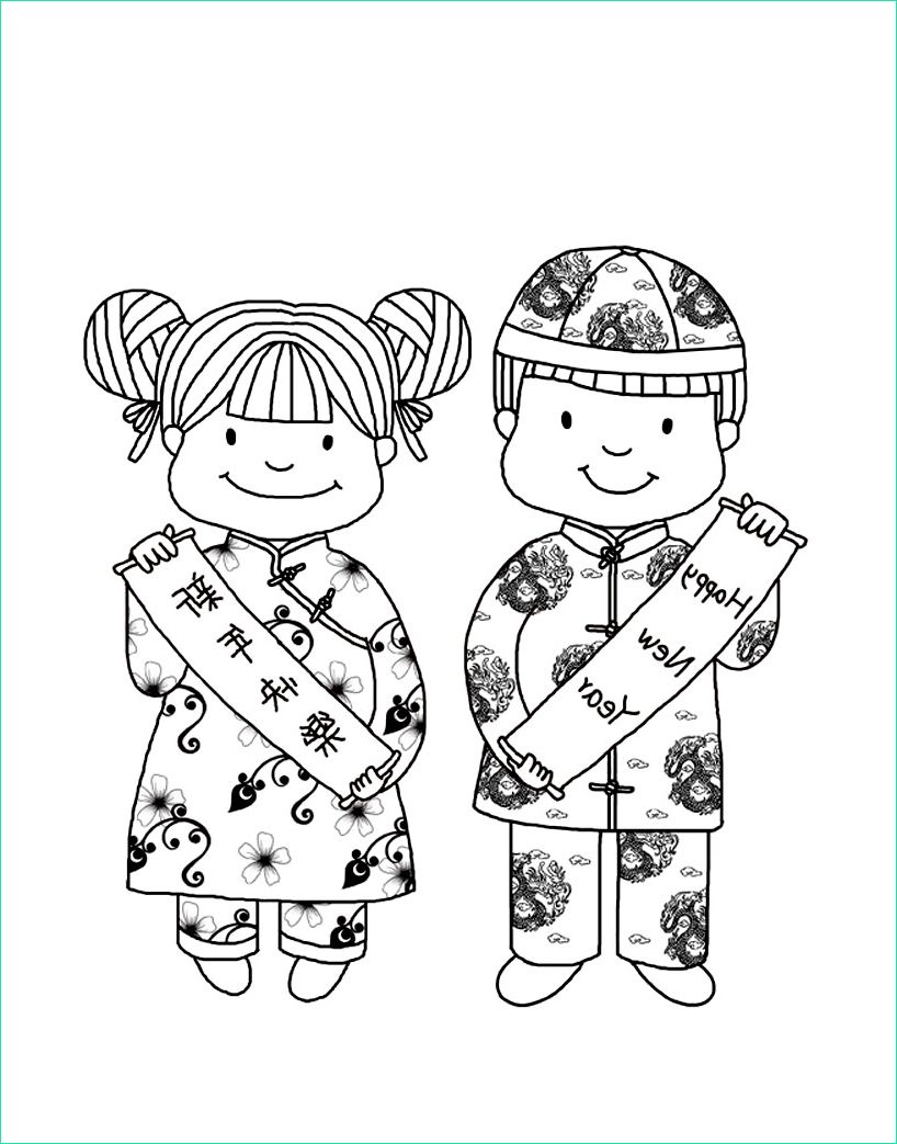 image=chinese new year Coloring for kids chinese new year 1