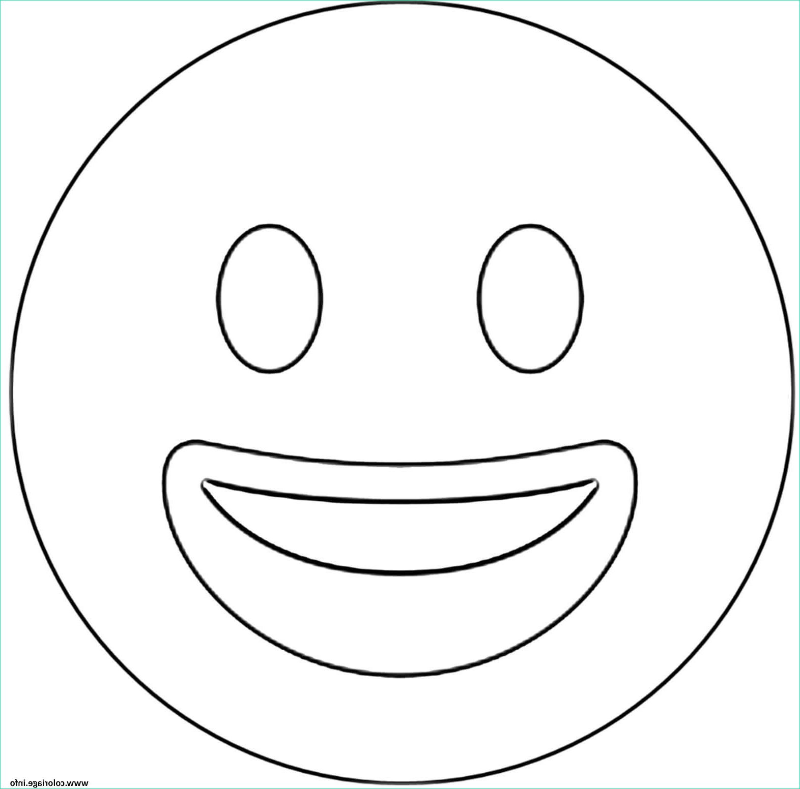 smiling face emoji coloriage