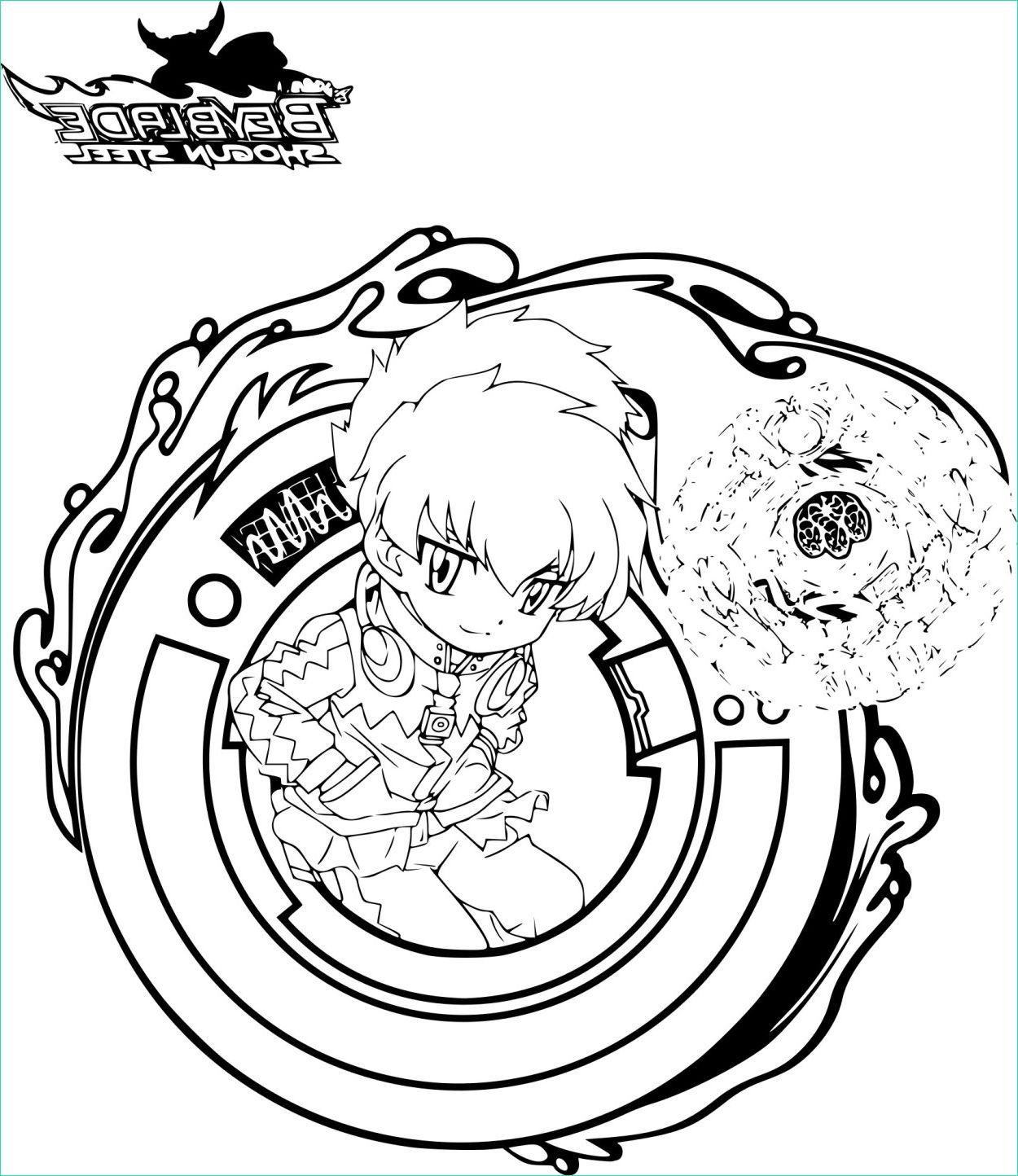coloriage beyblade