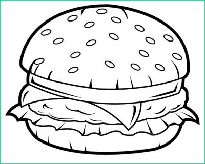 coloriage hamburger