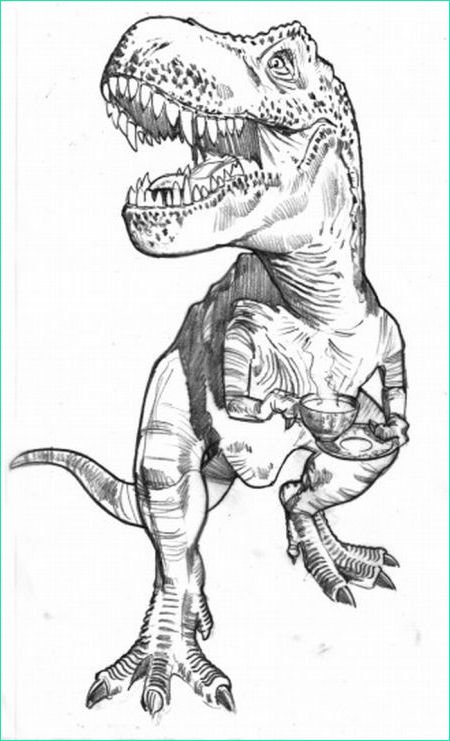 coloriage imprimer dinosaure t rex