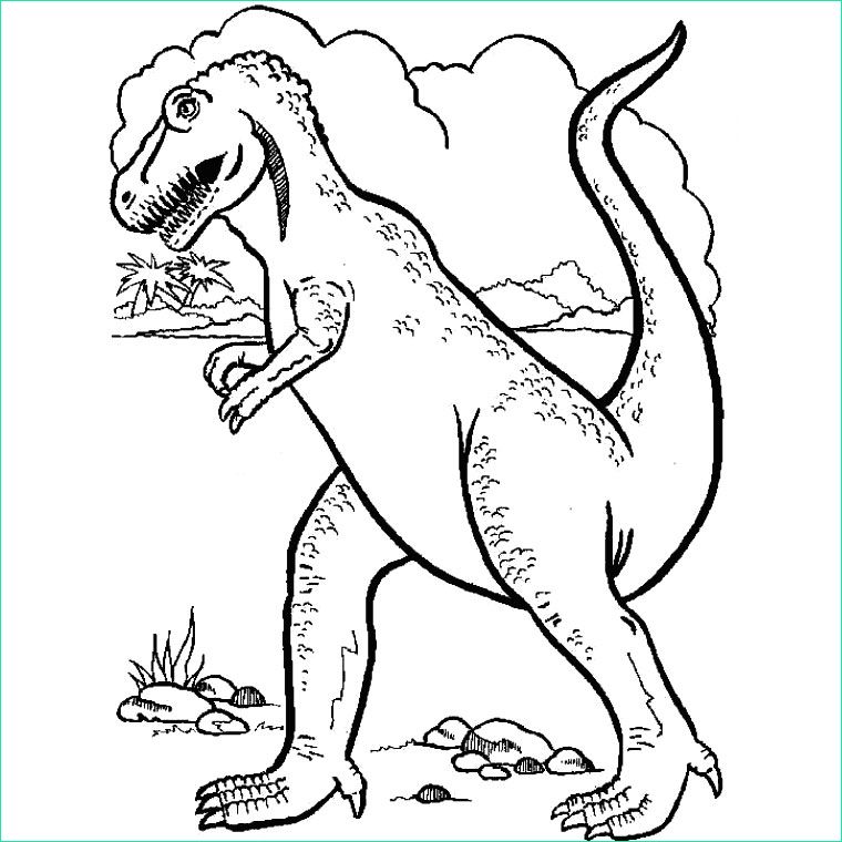 coloriage dinosaure tyrex