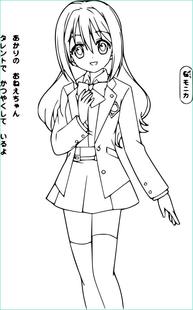 coloriage manga fille ado beau photos carte de noel imprimer avec texte l gant ides de dessin