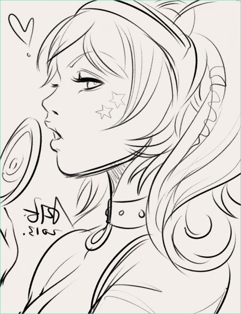 luxe coloriage manga fille infirmiere