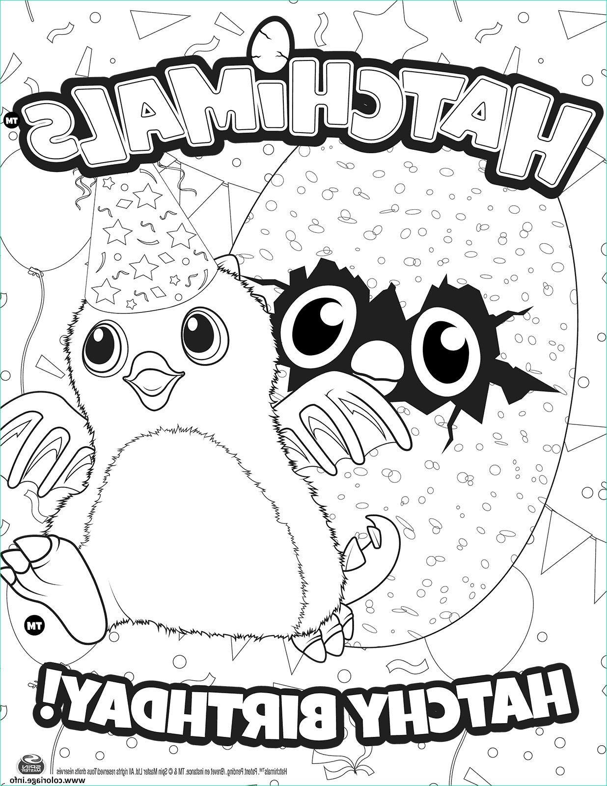 hatchimal coloring pages printable sketch templates