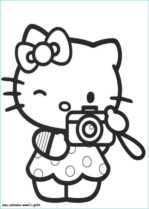 coloriage dossier=Hello Kitty&file=coloriages Hello Kitty photographe