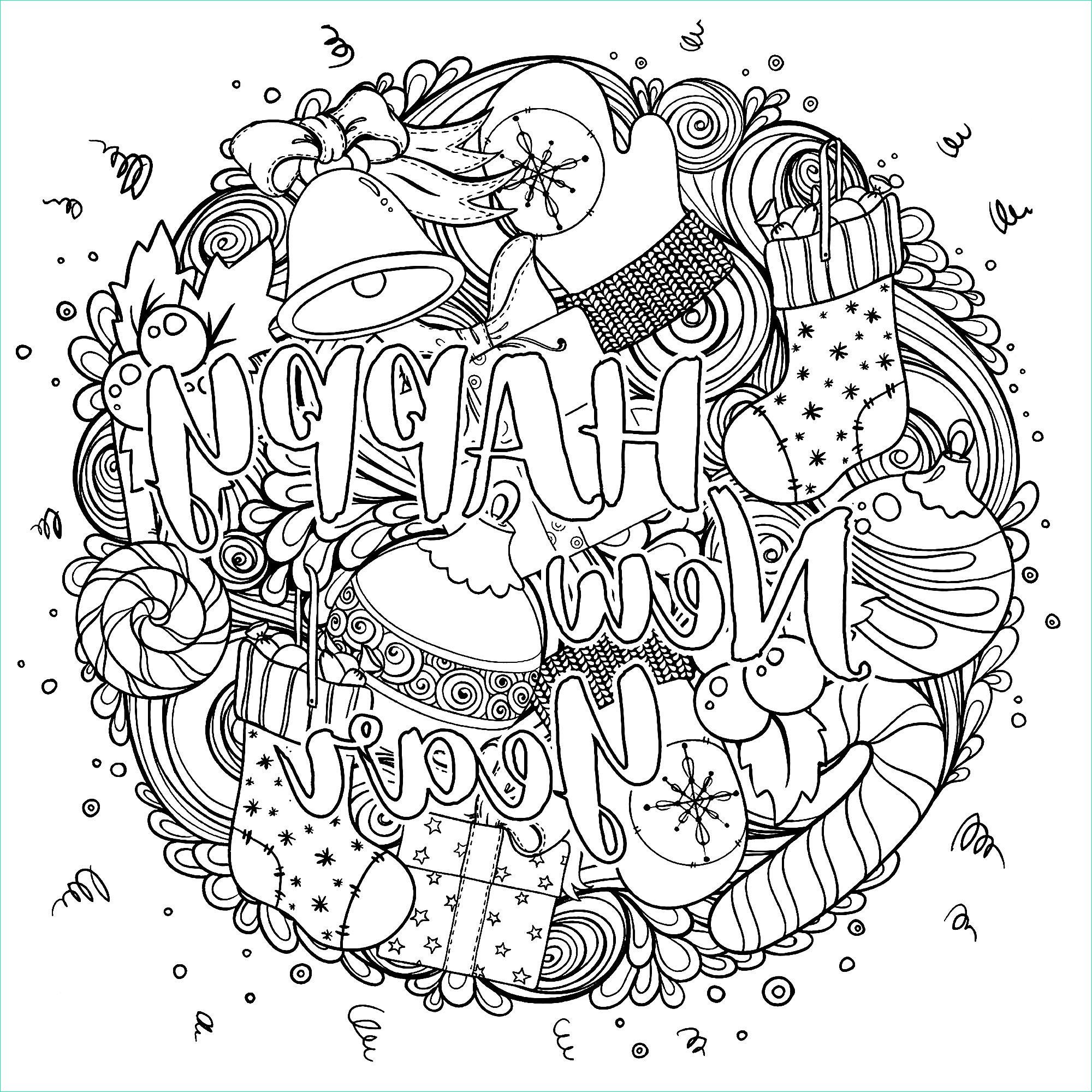 image=nouvel an coloriage happy new year circular 1
