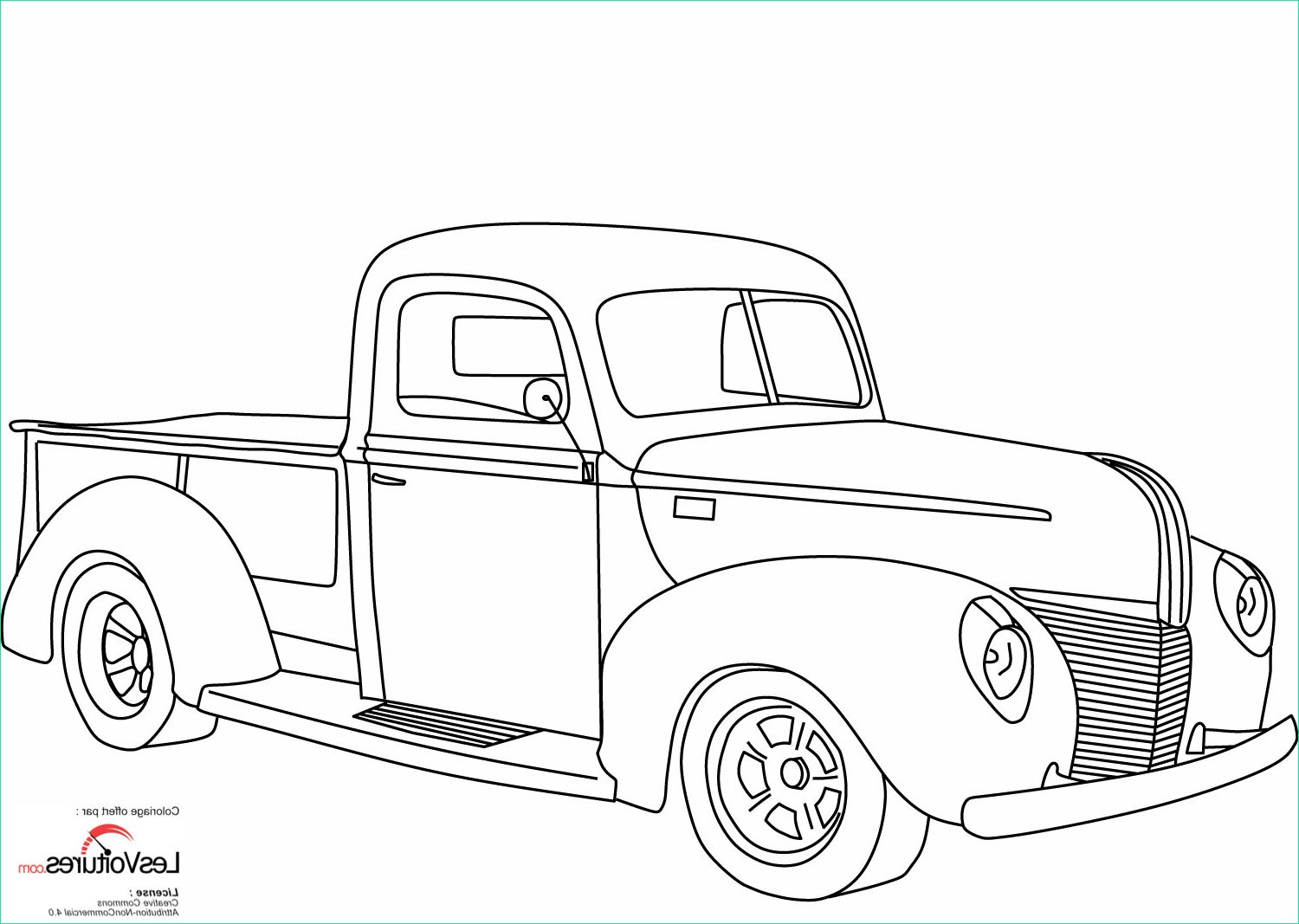 1940 ford pickup coloriage voiture
