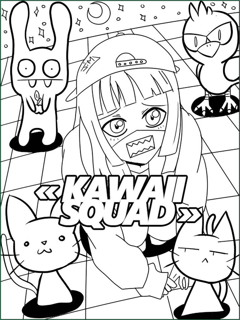 dessin kawaii a imprimer animaux beau photos kawaii squad coloriage kawaii coloriages pour enfants