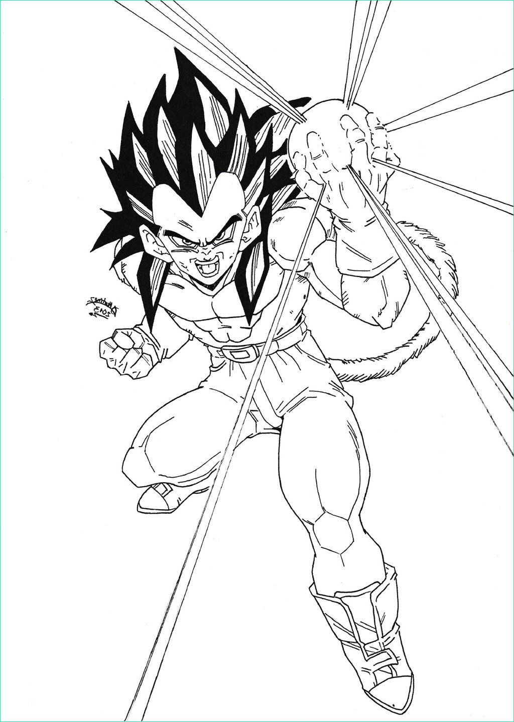 dragon ball z ve a coloring pages