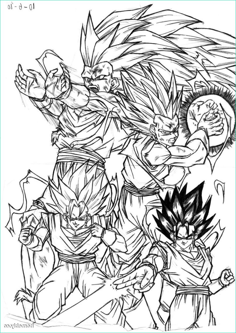 dragon ball z coloring pages gohan