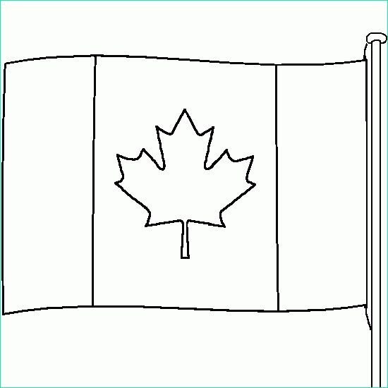 coloriage drapeau Cana n pays Canada