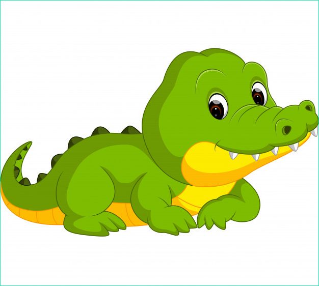 dessin anime mignon crocodile