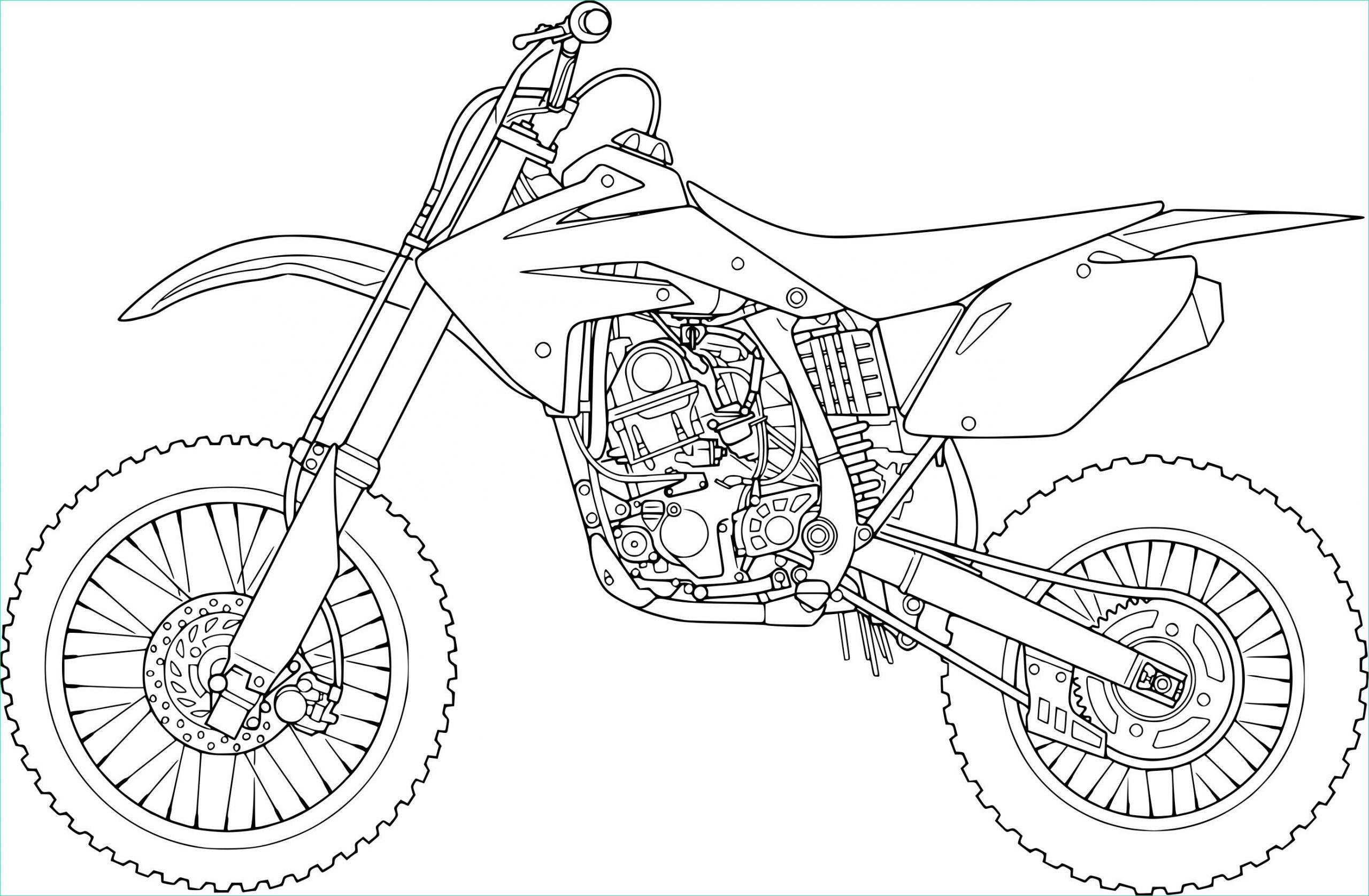 15 impressionnant de dessin moto cross a imprimer collection