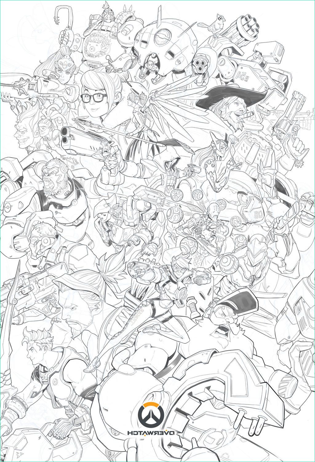 Overwatch Ultimate Lineart