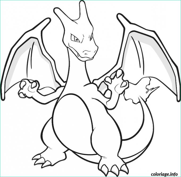 pokemon a imprimer gratuit cool images coloriage pokemon mega dracaufeu x ex dessin