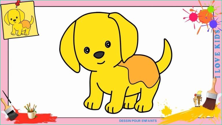 dessin de bebe chien bestof photos dessin chien kawaii facile ment dessiner un chien