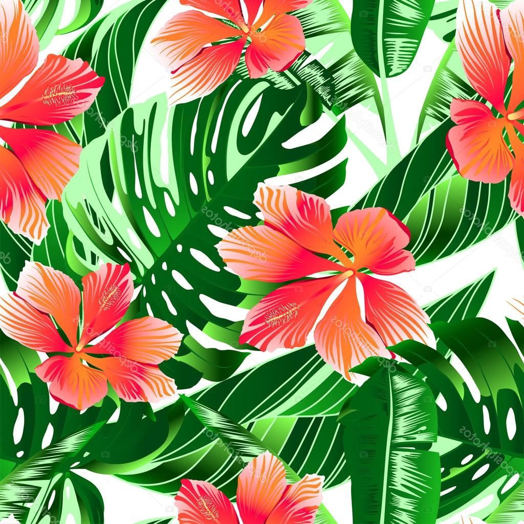 fleurs tropicales dessin