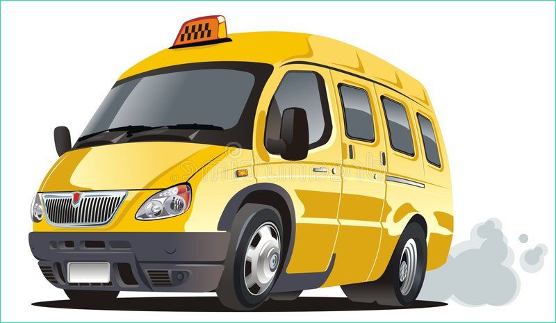 image stock bus de taxi de dessin animé de vecteur image
