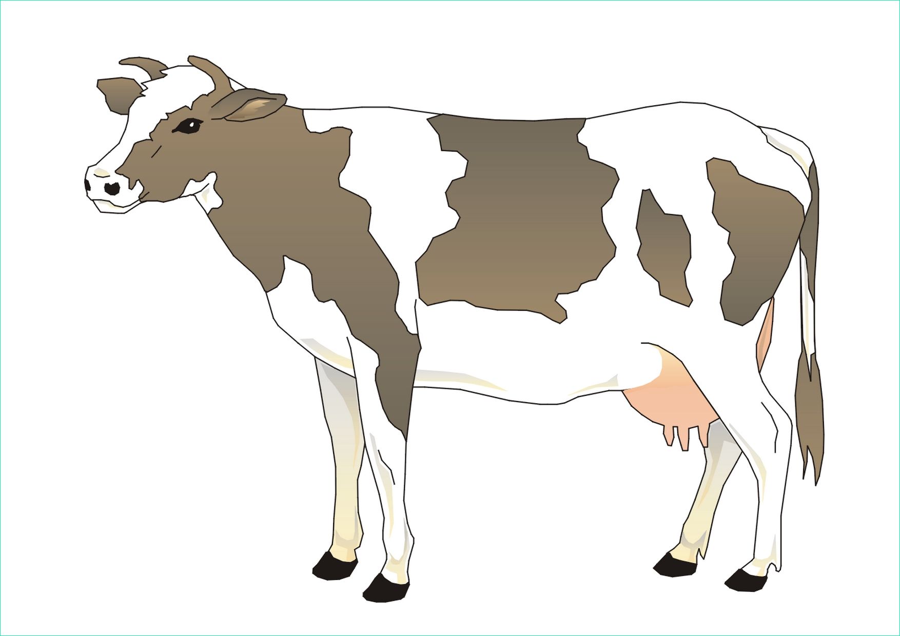 dessin d une vache
